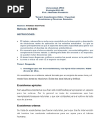 Tarea 2 Ecologia. Tema Ecosistemas