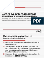 Medir la realidad social cuantitativamente