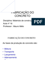 Materiais de Construção - Fabricação Do Concreto