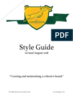Style Guide: Revised August 2018
