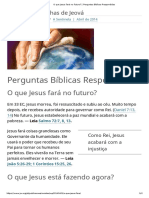 O Que Jesus Fará No Futuro - Perguntas Bíblicas Respondidas