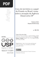 Gallo - Usos do território e o papel do Estado no Brasil