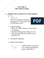 Filter Inductor Design: Ac DC