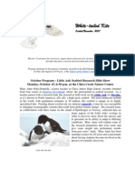 October 2007 White Tailed Kite Newsletter, Altacal Audubon Society
