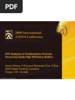 ANSYS-CFD Analysis of Condensation Process Occurring Inside High Efficiency Boilers