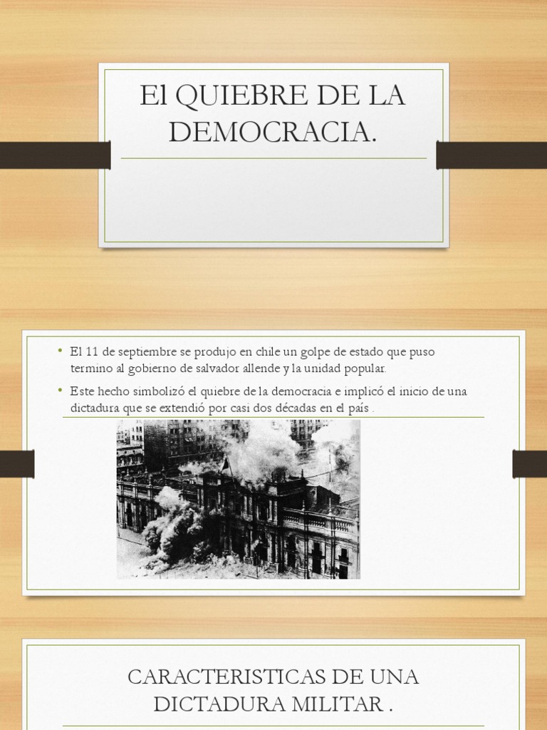 Quiebre de la Democracia en Chile 1973 | PDF | Estado (política ...