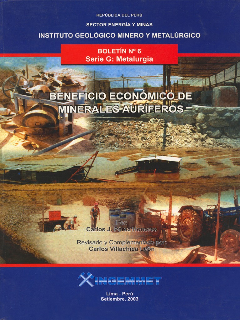 G-006-Boletin Beneficio Economico Minerales Auriferos, PDF, Oro