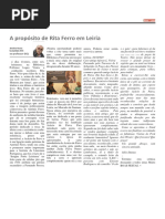 A Proposito de Rita Ferro Em Leiria - De