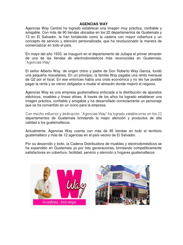 AGENCIAS WAY  Guatemala  Negocios (General)