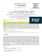 Effect of Acidity On The Glycine-Nitrate Combustion