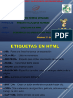 Etiquetas en HTML 2