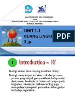 Unit 9.01 Ruang Lingkup Biologi