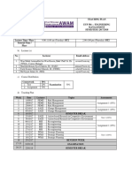 Teaching Plan - EUP501 Sem 1 2017-18