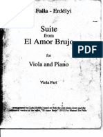 De Falla's El Amor Brujo Suite for Viola and Piano
