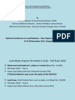 Import of Lead ScrapUsed Lead Acid Batteries - Requirements and Standard Operating Procedure