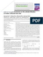 Effect of CO2 Partial Pressure On The Cathode Lithiation in Molten Carbonate Fuel Cells