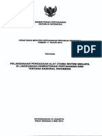 Peraturan Menteri Pertahanan Nomor 17 Tahun 2014 Tentang Pelaksanaan Pengadaan Alat Utama Sistem Senjata Di Lingkungan Kementerian Pertahanan Dan Tentara Nasional Indonesia PDF