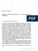 Ideology and Social Sciences: A Communicational Approach: Eliseo Veron