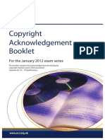 Copyright Acknowledgement Booklet January 2012 PDF