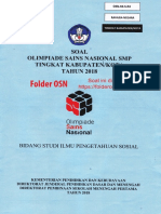 2018 Soal OSK IPS SMP 2018 Folder OSN PDF