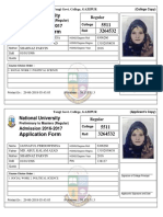 Application Form: National University
