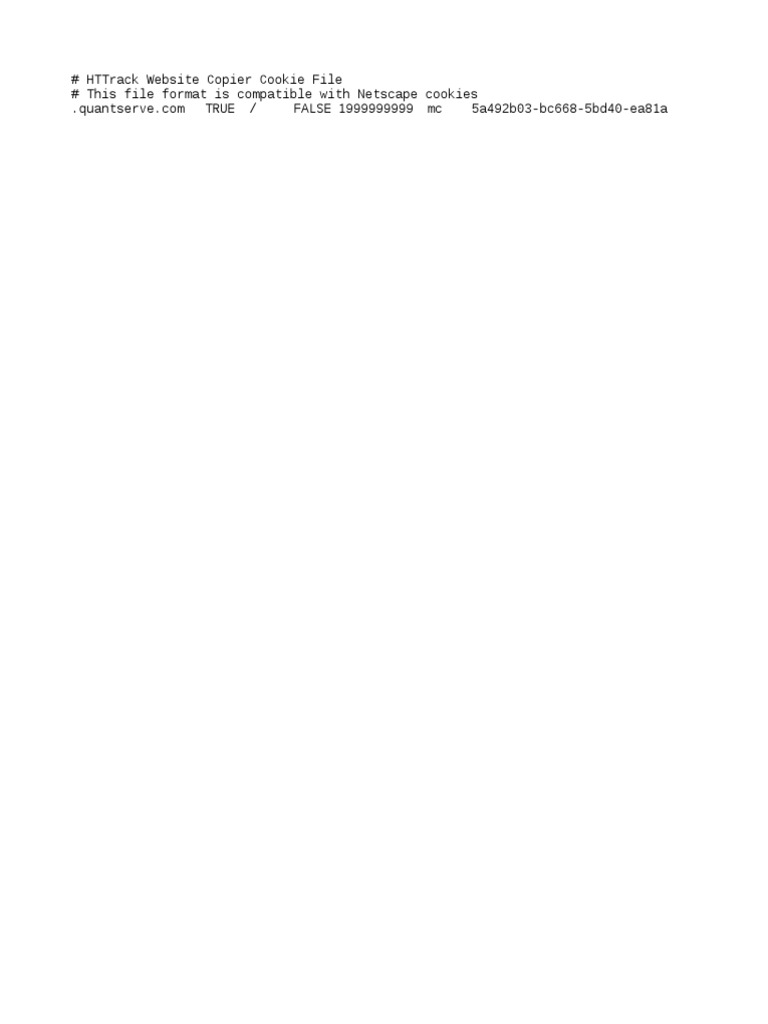  Httrack site Copier Cookie File This File Format Is Compatible