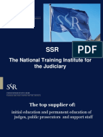 The National Training Institute For The Judiciary