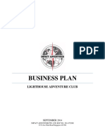 Example Business Plan Lighthouse Adventure Club