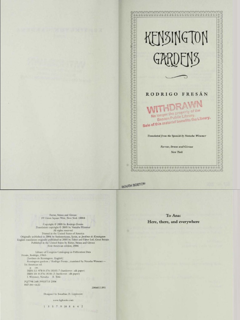 Kensington Gardens Pdf Peter Pan Nature