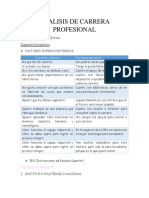 Analisis de Carrera Profesional