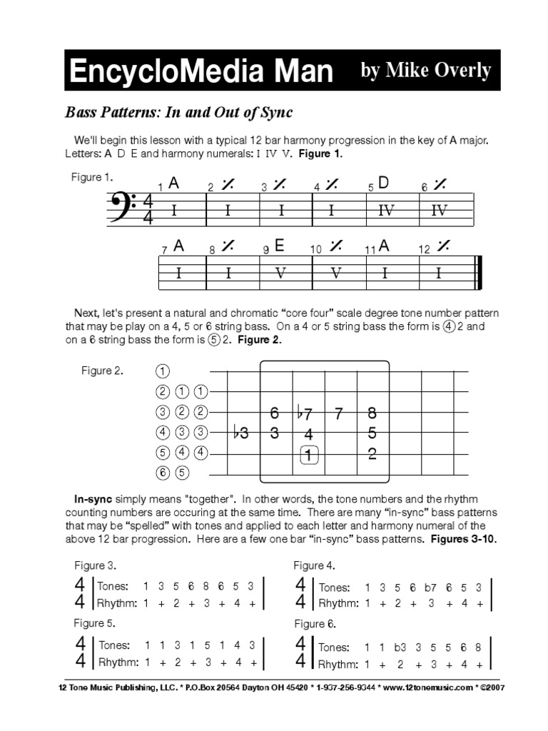 Overly Bass Patterns PDF Download Free PDF Harmony Bass Guitar