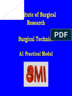 Institute of Surgical Research Surgical Technics: A1 Practical Modul