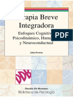 Terapia Breve Integradora Enfoques Cognitivo, Psicodinámico, Humanista y Neuroconductual PDF