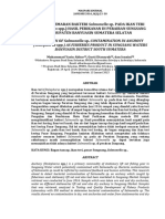 Detection of Salmonella Sp. Contamination in Anchovy (Stolephorus SPP.) As Fisheries Product in Sungsang Waters Banyuasin District South Sumatera