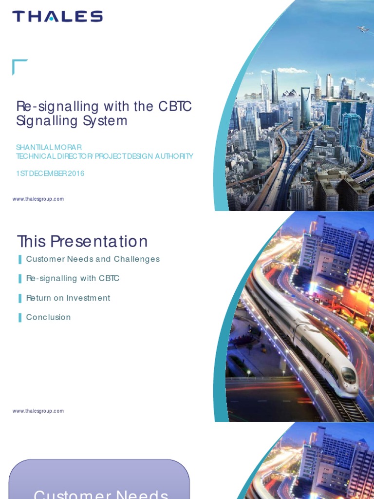 IRSE CBTC Conference - 2016 Toronto - Shantilal Morar - Thales Re ...