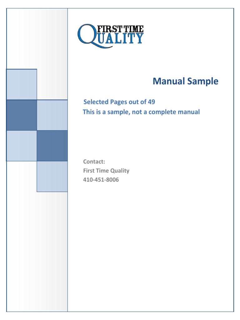 Tğůěŝŷőyƶăůŝƚǉ Manual Sample: Selected Pages Out of 49 This Is A Sample ...
