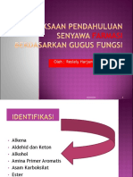 Pemeriksaan Pendahuluan Senyawa Farmasi Berdasarkan Gugus Fungsi