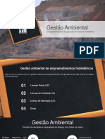 Gestao Ambiental de Empreendimentos Hidrelétricos - PCH