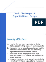 Basic Challenges of Organizational Design