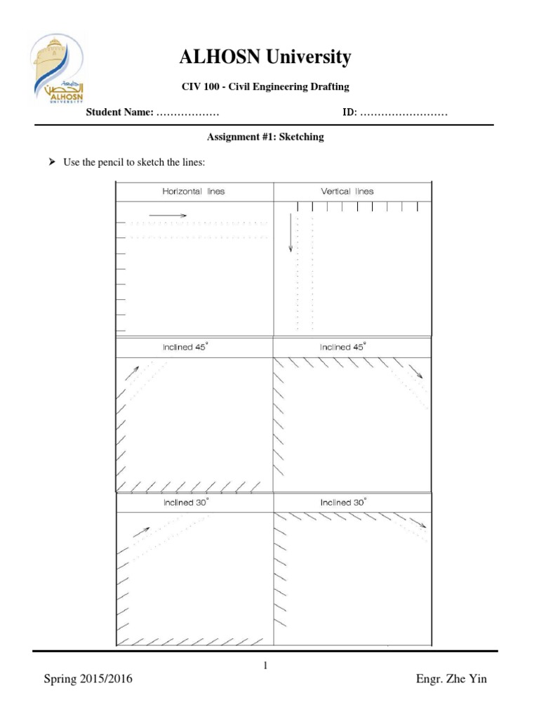 Assignment 01 Sketching | PDF