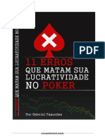 11 Erros Que Matam Sua Lucratividade No Poker