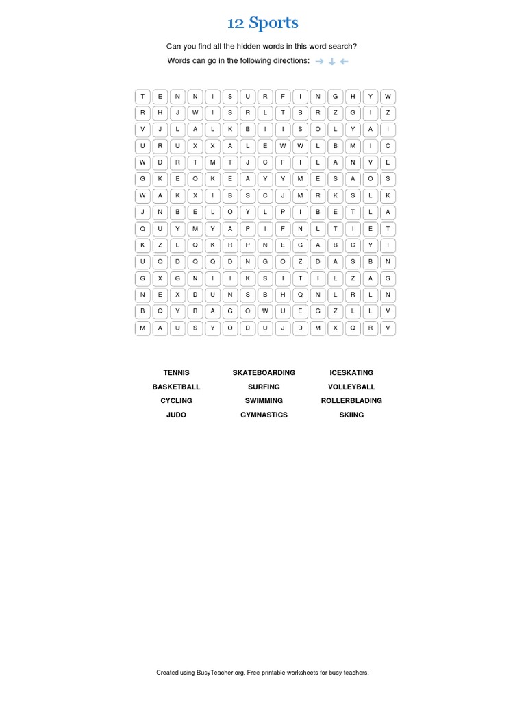 12 Sports PDF | Download Free PDF | Sports | Leisure