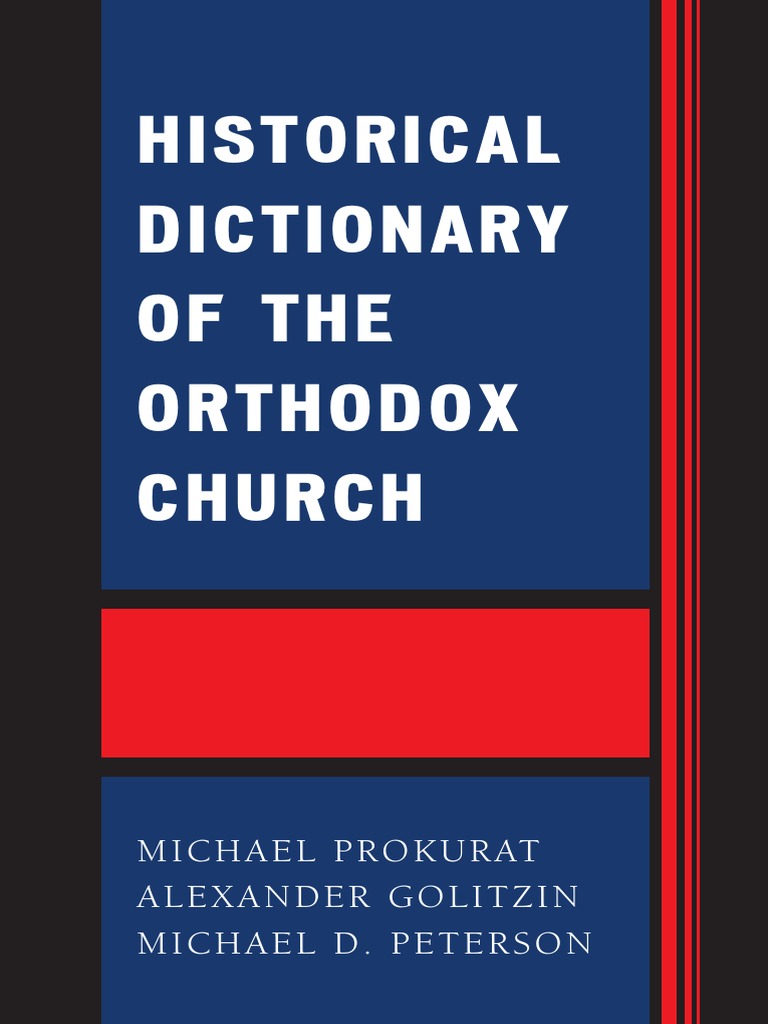 Historical Dictionary PDF Eastern Orthodox Church Clergy