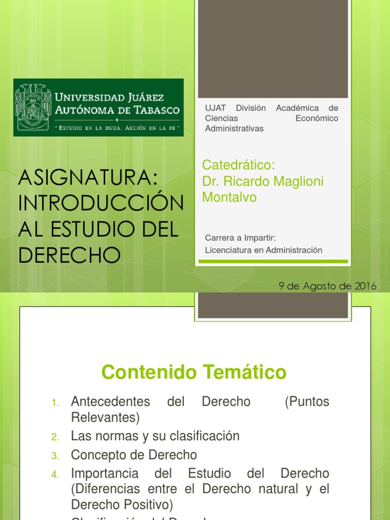 Diferencias Entre El Derecho Natural Y El Derecho Positivo