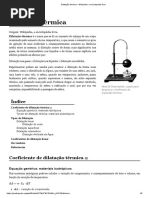 Dilatação Térmica – Wikipédia, A Enciclopédia Livre
