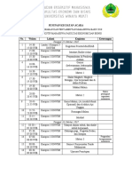 Contoh Jadwal Acara Kegiatan Makrab