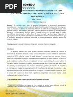 O Ensino Técnico-Profissionalizante no Brasil