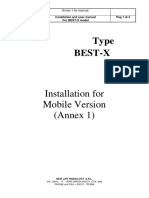 Type Best-X: Installation For Mobile Version (Annex 1)