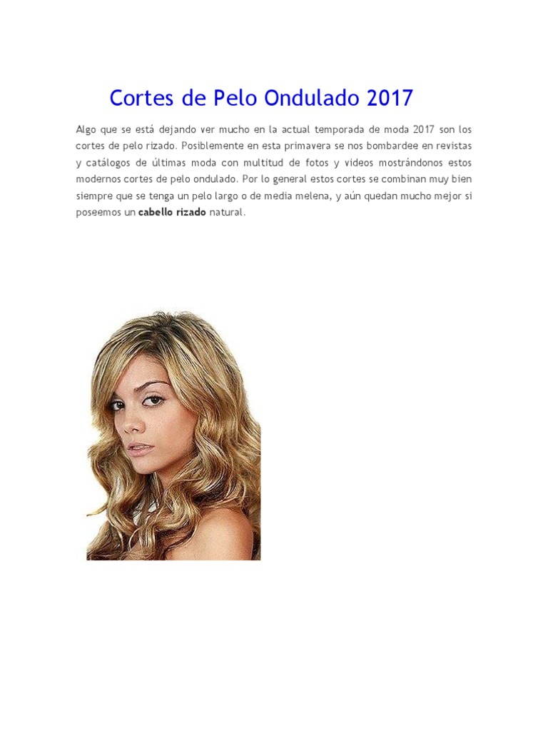 Cortes De Cabello 2017