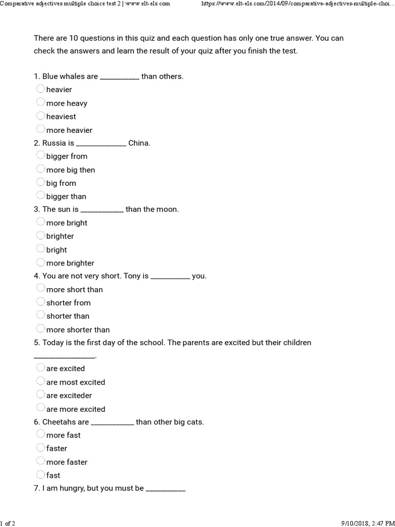 comparative-adjectives-multiple-choice-test-2-www-elt-els-multiple-choice-leisure